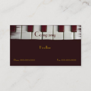 Carte de visite Piano Keys