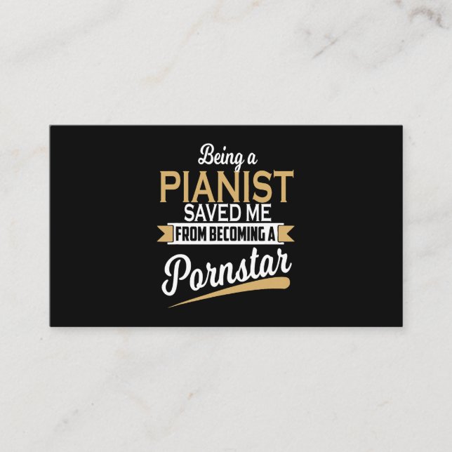 Carte De Visite Piano M'a sauvé (Devant)