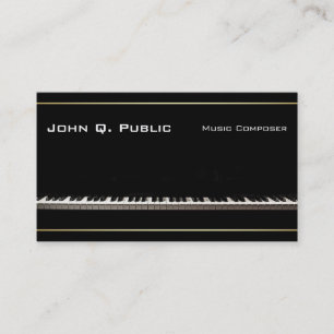 Carte De Visite Piano Music Enseignant Compositeur Professionnel É