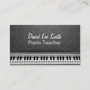Carte De Visite Piano Teacher