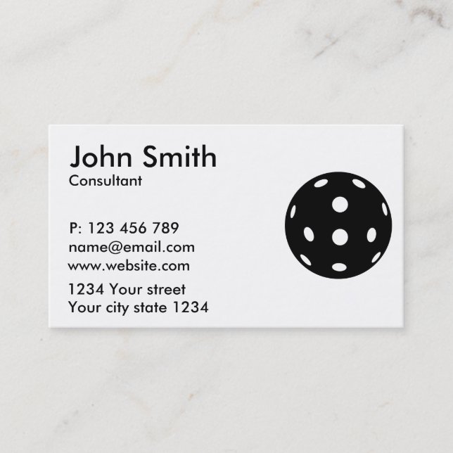 Carte De Visite Pickleball (Devant)