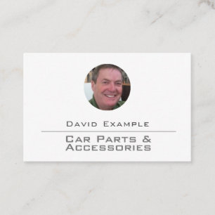 Carte De Visite Pièces & Accessoires de voiture avec photo du titu