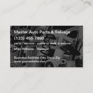 Carte De Visite Pièces automobiles et service de réparation