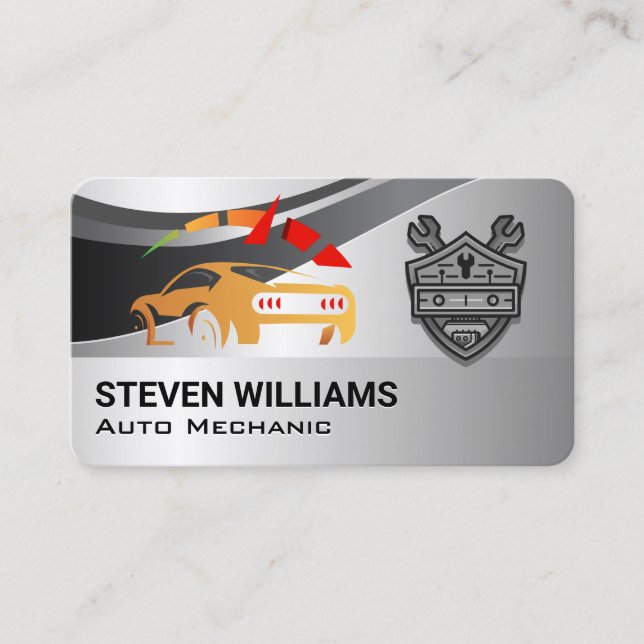 Carte De Visite Pièces automobiles | Services de réparation | Méca (Devant)