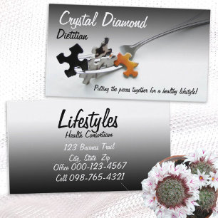 Carte De Visite Pièces De Puzzle Sur La Fourche Professionnel De L