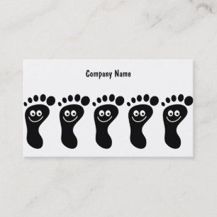 Carte De Visite Pieds noirs heureux, nom de la société