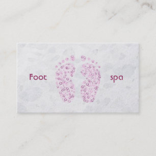 Carte De Visite pieds pétillants dans le rose