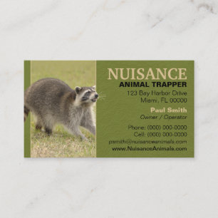 Carte De Visite Piégeur d'animaux nuisibles