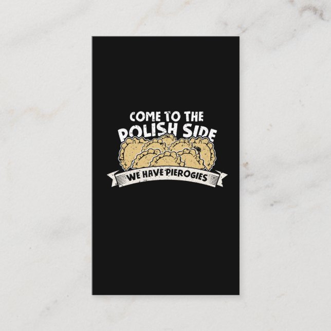 Carte De Visite Pierogi Maker Polissage Foie Pologne nouilles (Devant)