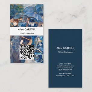 Carte De Visite Pierre-Auguste Renoir - Les Parapluies - Code QR