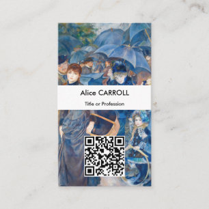 Carte De Visite Pierre-Auguste Renoir - Les parapluies - Code QR