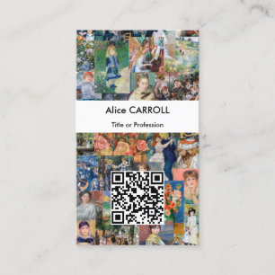 Carte De Visite Pierre-Auguste Renoir - Patchwork - Code QR