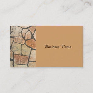 Carte De Visite Pierre décorative pavant le regard
