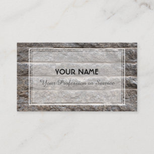 Carte De Visite Pierre naturelle roches minérale conception de mur