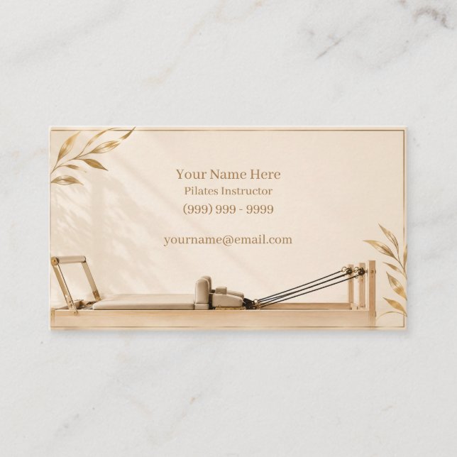 Carte De Visite Pilates  (Devant)