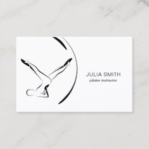 Carte De Visite Pilates Instructeur Pilates Pilates Possède deux c