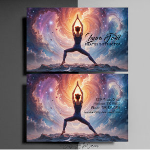 Carte De Visite Pilates Yoga Instructeur Cosmos
