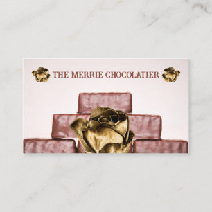Carte De Visite Pile de barreaux de chocolat Candymaker