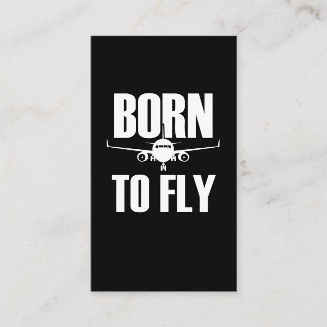 Carte De Visite Pilote Avion Voler Aimer Pilotes Drôle (Devant)