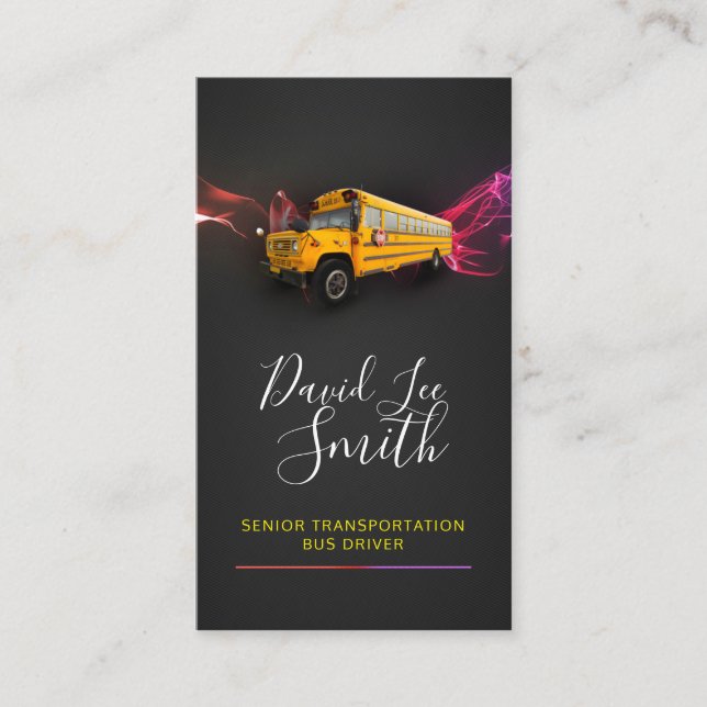 Carte De Visite Pilote de bus principal (Devant)
