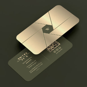 Carte De Visite Pilote de drone élégante Caméra verte de l'Armée d