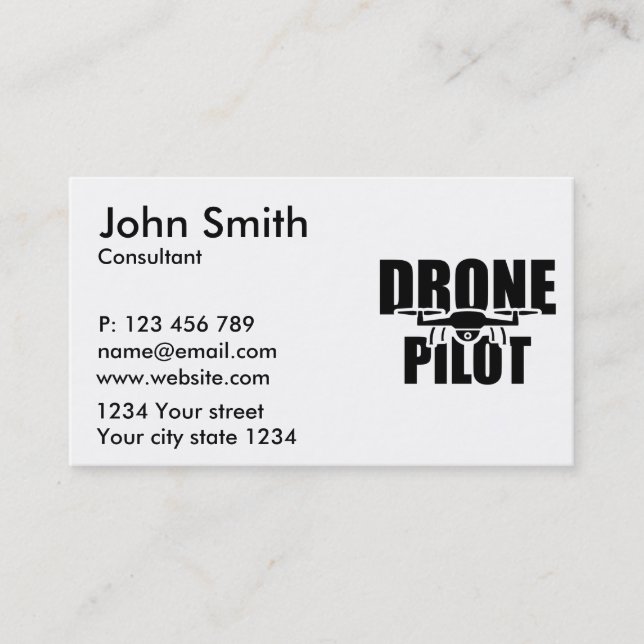 Carte De Visite Pilote de drones (Devant)