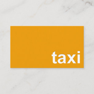 Carte De Visite Pilote de signalisation de taxi jaune incorporé