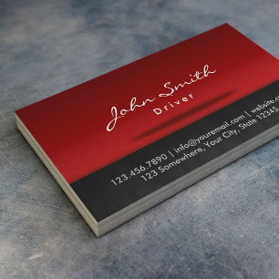 Carte De Visite Pilote élégant Red Stage Professionnel