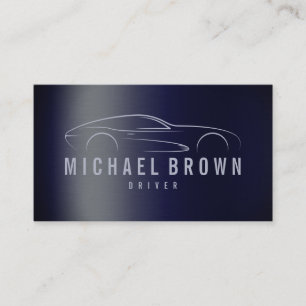 Carte De Visite Pilote professionnel Métallurgique Marine Bleu