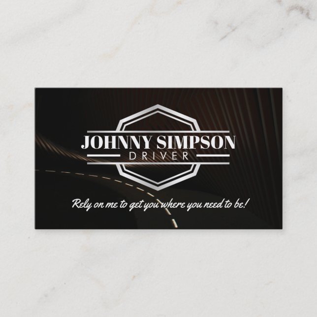 Carte De Visite Pilote Taxi Business Cards (Devant)