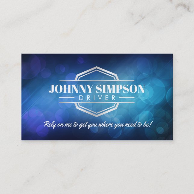 Carte De Visite Pilote Taxi Business Cards (Devant)