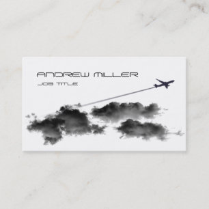 Carte De Visite Piloter loin/avion/agent de voyage pilote