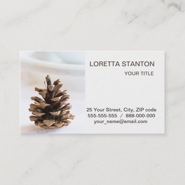 Carte De Visite Pinecone (Devant)