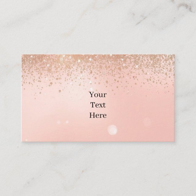 Carte De Visite Pink Glam Beauty Business Card (Devant)