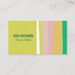 Carte De Visite Pink Green Gold minima Grilles artisanales