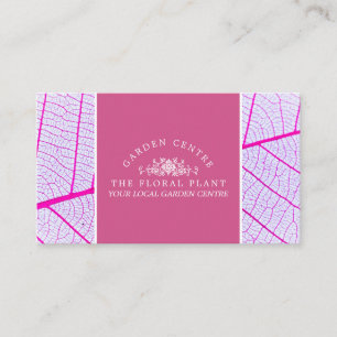 Carte De Visite Pink Leaf, Garden Center, Horticulteur