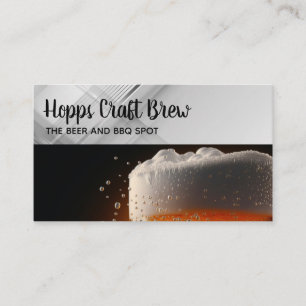Carte De Visite Pinte de Bière Santé Restaurant