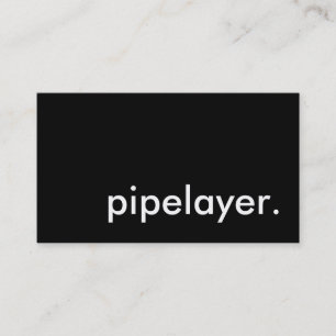 Carte De Visite pipelayer.