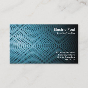 Carte De Visite Piscine Électrique Bleue 07