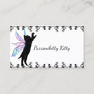 Carte De Visite Pissenlit cosmique de chat