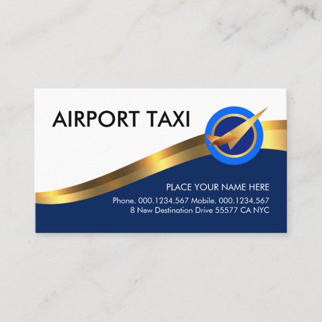 Carte De Visite Piste d'aéroport de Gold Wave (Devant)