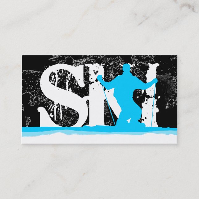 Carte De Visite pistes de ski alpin (Devant)