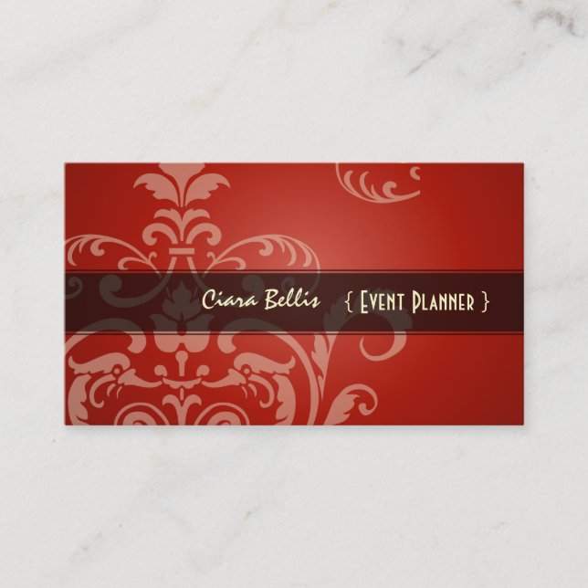 Carte De Visite Pix-Dezines Crest Damask (Devant)