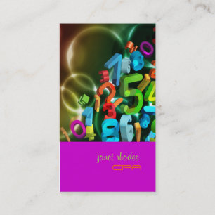 Carte De Visite PixDezines 123, couleurs CPA/do-it-yourself