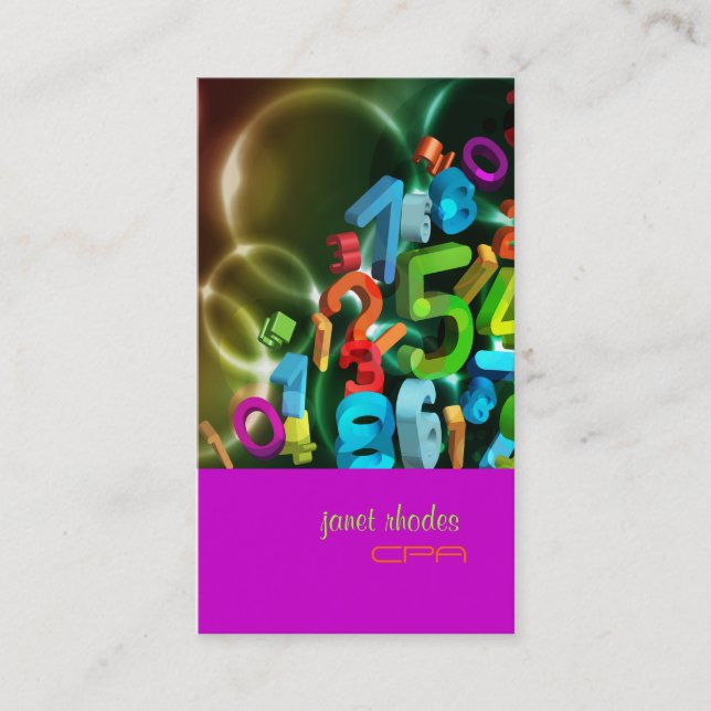 Carte De Visite PixDezines 123, couleurs CPA/do-it-yourself (Devant)