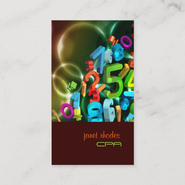 Carte De Visite PixDezines 123, couleurs CPA/do-it-yourself (Devant)