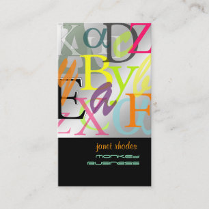 Carte De Visite PixDezines ABC, Alpha grec