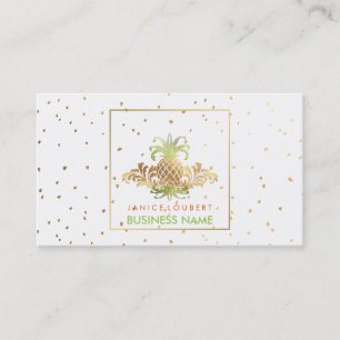 Carte De Visite PixDezines Ananas/Faux Gold Specks
