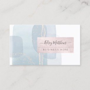 Carte De Visite PixDezines Arrangement Abstrait H2 Dusty Blue Busi