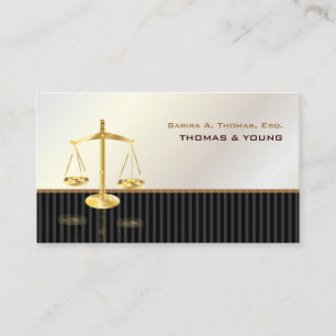 Carte De Visite PixDezines ATTORNEYS/SASSY/WHITE+GRAY